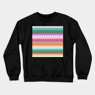 Waves colorful pattern Crewneck Sweatshirt